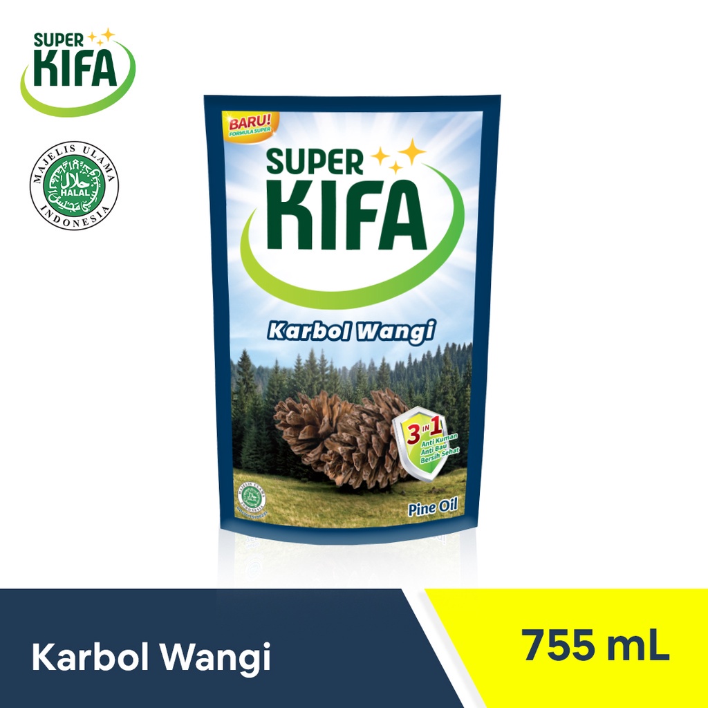 SUPER KIFA Karbol Wangi 755Ml -  Desinfectan Antibacterial