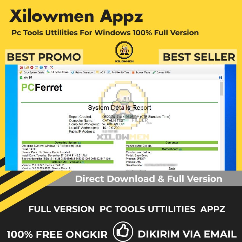 [Full Version] PCFerret Pro PC Tools Software Utilities Lifetime Win OS