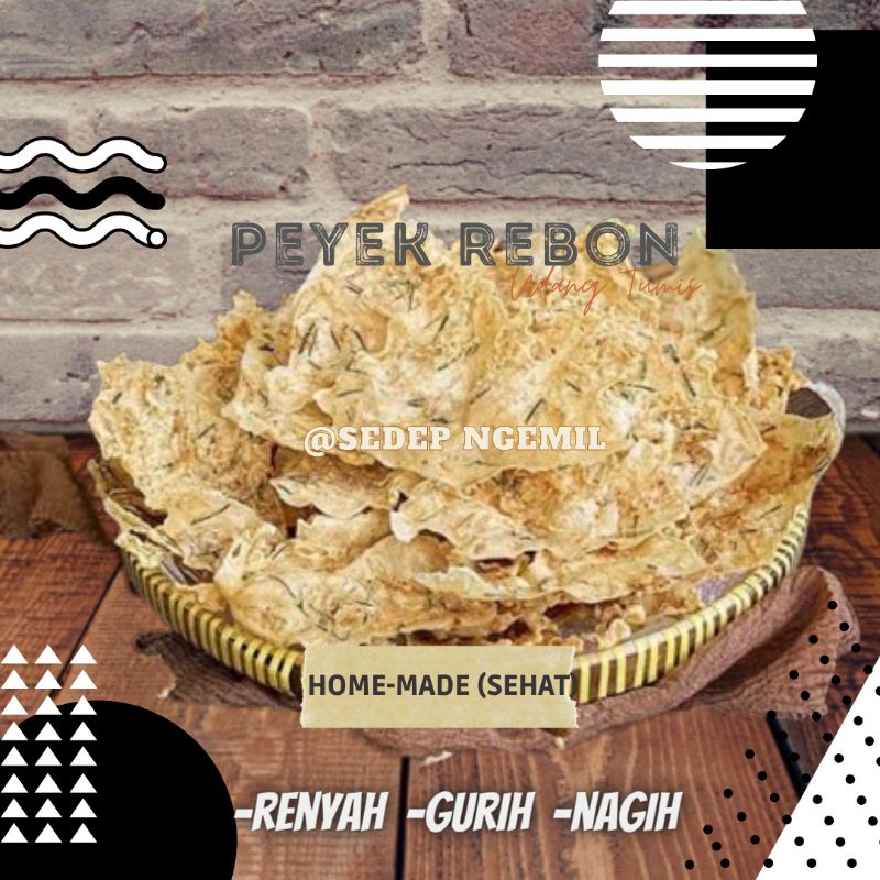 

REMPEYEK REBON 1kg peyek renyah peyek REBON cemilan