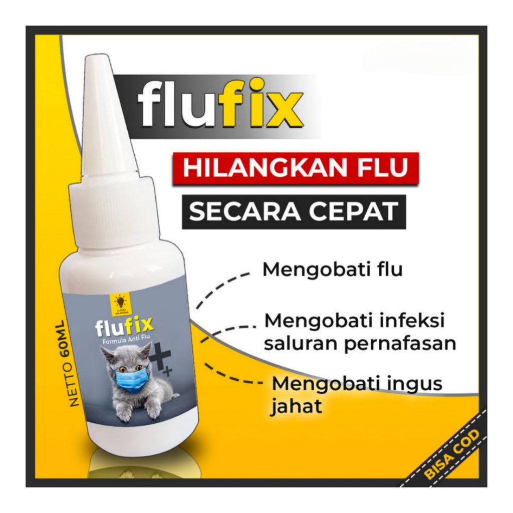 FLUFIX Obat Flu Batuk Demam Pilek Kucing - Flucat Doxy Cat Coldy Cat Flu [ CS ]