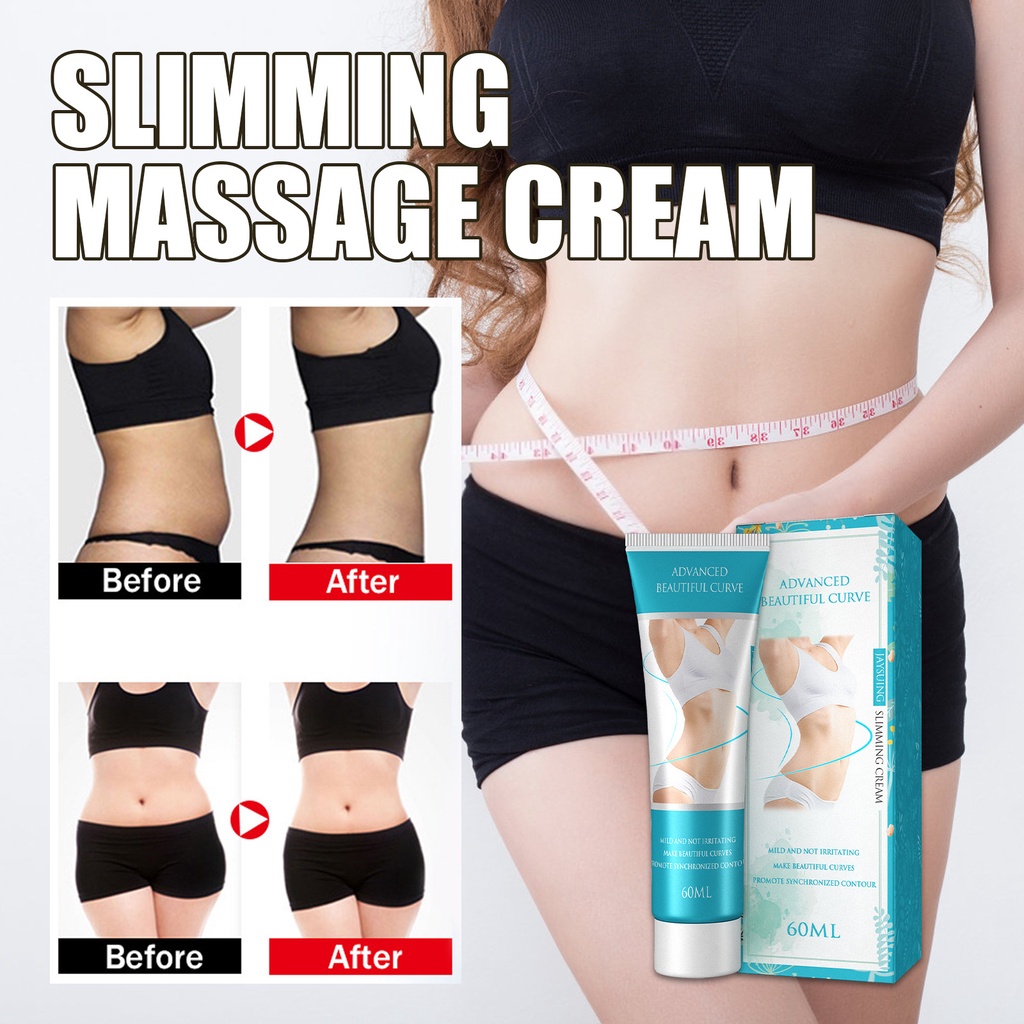 Krim Pelangsing Badan Slimming Cream Body Slimming Gel obat 60Gr-Pembakar Lemak Pelangsing Perut Lengan Pelangsing Paha Betis Pinggul