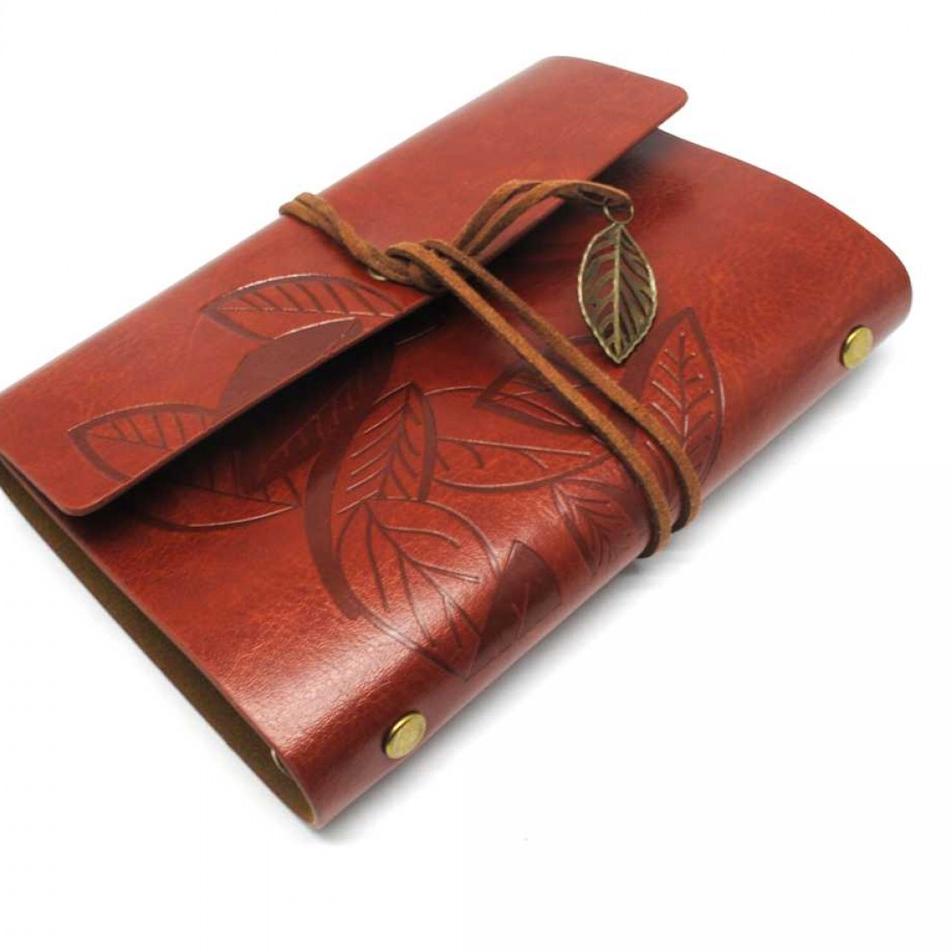 

Trx8e8Ds Buku Catatan Binder Kulit Retro Leaf Kertas B7 - BSD666