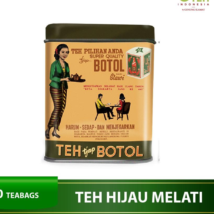 

✥ Teh Celup Cap Botol Hijau Aroma Melati Vintage 20 Bags - Floating Bag ◌