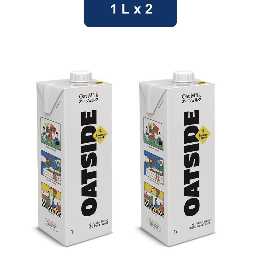 

MuRah!! Oatside Oat Milk Barista Blend 2 x 1 L Real-Pict,..