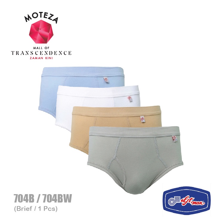 Celana Dalam Underwear Brief Pria - GT Man 704 - Putih, Biru, Abu Abu, Cokelat TOKO KEANULOVA