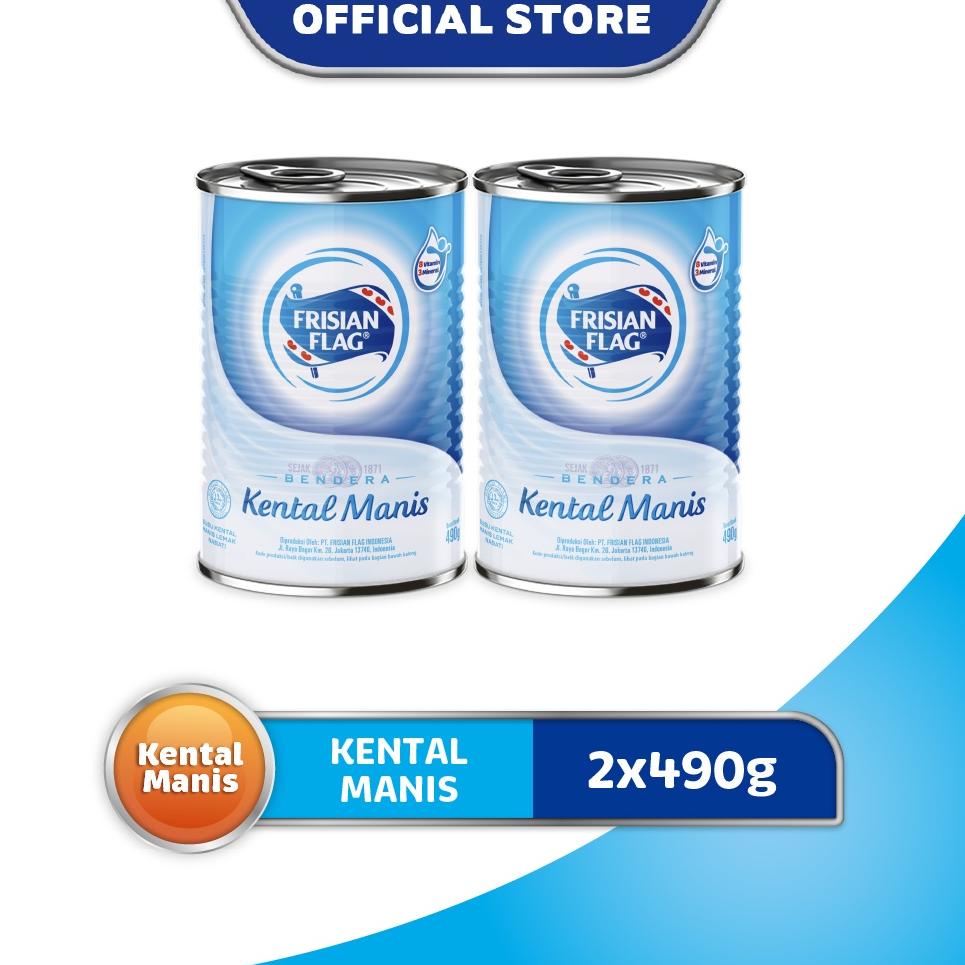 

F32 Frisian Flag Bendera Kental Manis Kaleng 490gr x2 READY STOCK
