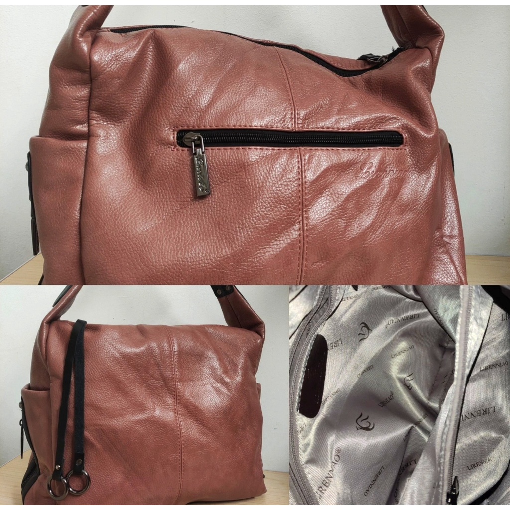 Tas Hobo Pink Nude ( Brand : Lirenniao )