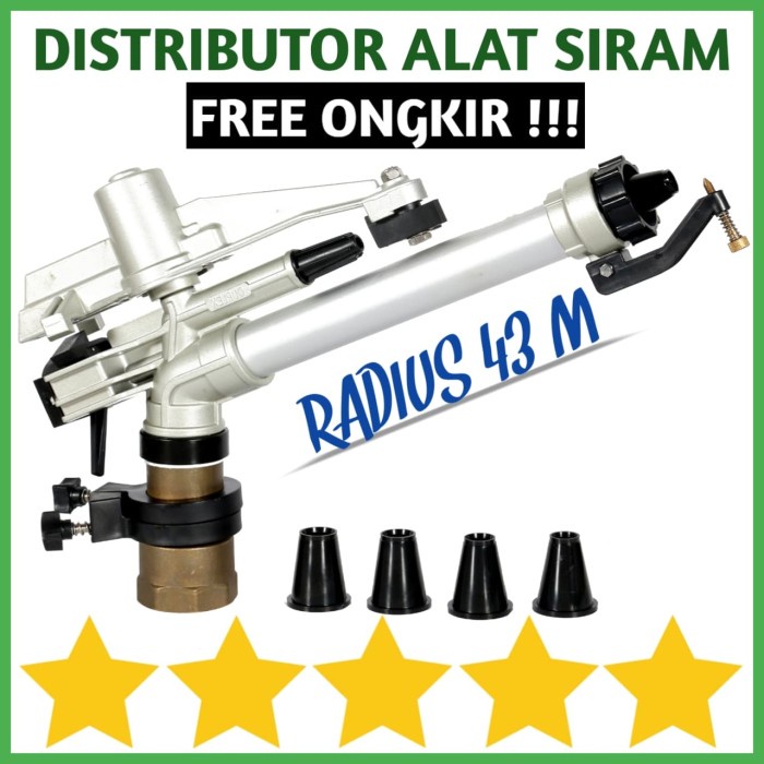 Sprinkler Sprinkler Big Gun 2 Inch 43M Alat Siram Rain Gun Air Kebun Ladang Debu