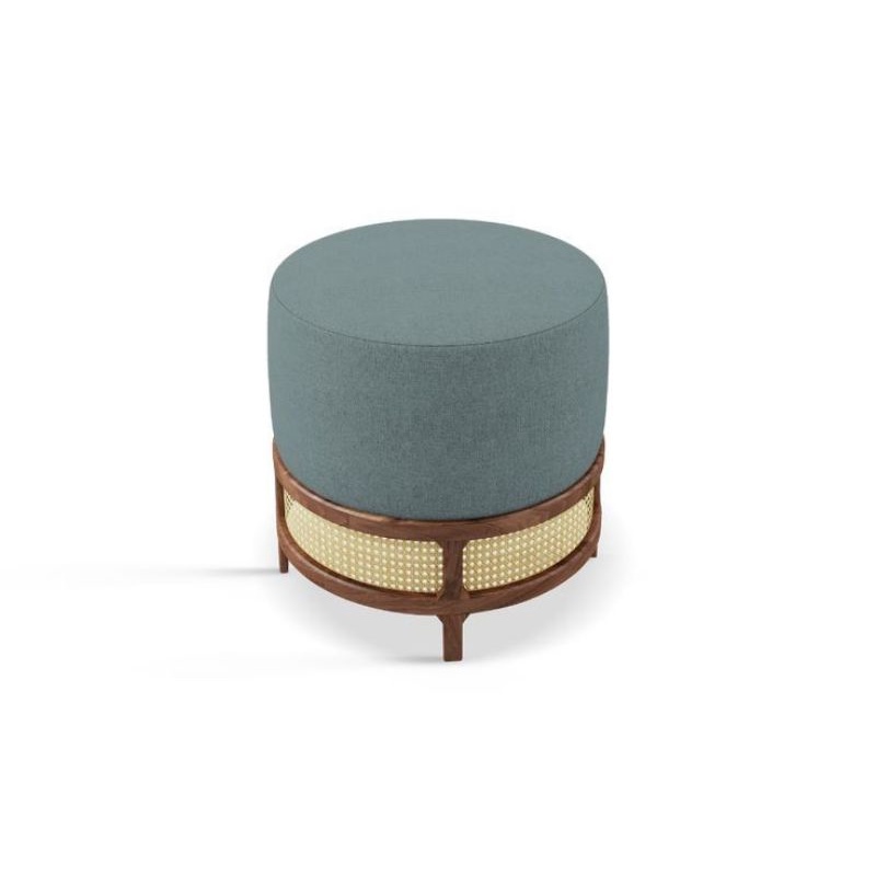 Stool Kombinasi Rotan - Stool Klasik Modern - Stool Polos