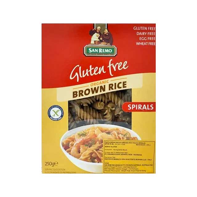 

SANREMO BROWN RICE SPIRAL 250G
