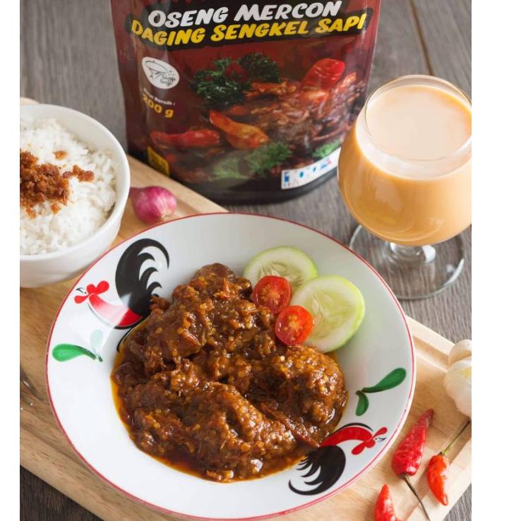 

♠ LEVEL 1 OSENG MERCON DAGING SENGKEL SAPI (200GR) / TIDAK TERLALU PEDAS ☝