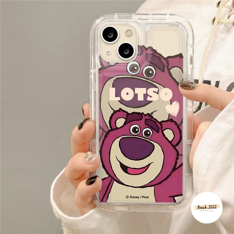 Case Manyo Beruang Strawberry Lucu Vivo Y02 Y33s Y30i Y12S Y12 Y22 Y21s Y20S Y21 Y20i Y12i Y15s Y91C Y1S Y21T Y33Y Y50 Y30 Y17 Y35 Y11 Y21A Y20 Y91 Y15Y 15A Y93 Y95 Airbag Soft Case