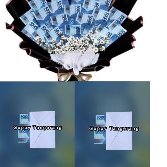 ◙ souvenir uang 50 ribu asli untuk mahar ❅