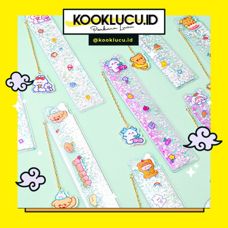 

Terlaris ✨ -Penggaris Super Lucu Kawaii Korean Aesthetic Ruller Bear- 2.2.23
