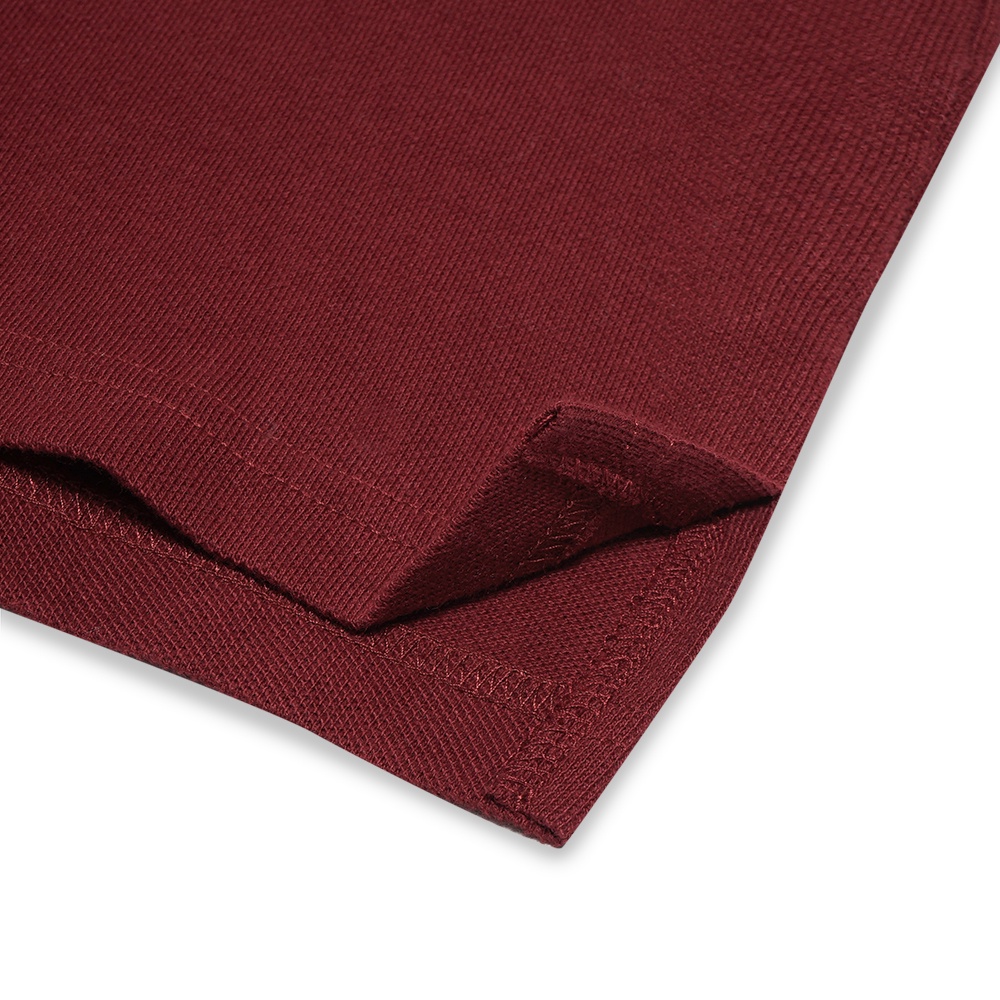 CDG Play Red Heart Polo Shirt Maroon