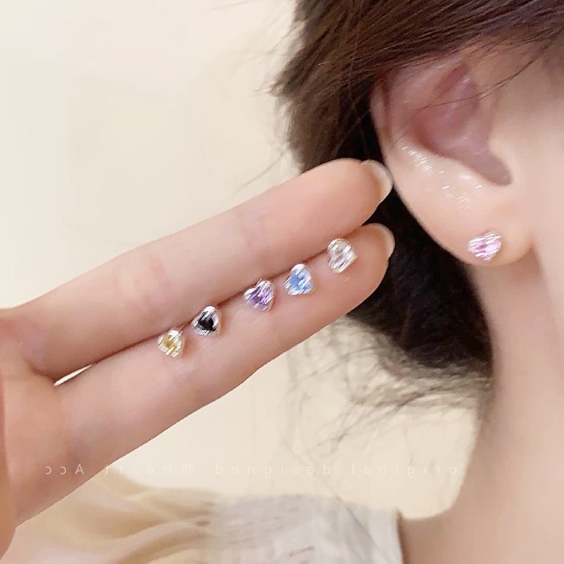 Earbone Stud Love Keren Cochlear Ear Stud Tulang Rawan Anting Cincin Telinga Perhiasan Permen Sederhana