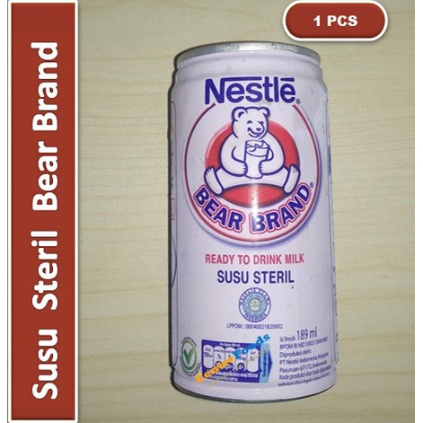 

Susu Steril Beruang - Bear Brand Nestle | 189ml [ Harga Per PCS ]