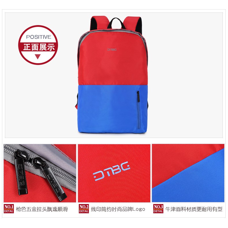 Original Digital Bodyguard DTBG Business Travel Backpack Laptop Bag D8140W 15.6 Inch Blue Red