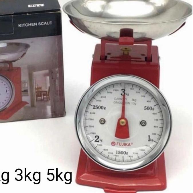 ♩ timbangan besi fujika manual 5 kg / timbangan kue / timbangan dapur 2kg 3kg 5kg ✩