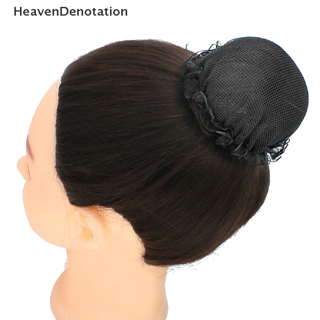 [HeavenDenotation] 1pc Jaring Rambut Penutup Sanggul Wanita Hair Net Balet Dance Skag Crochet Hiasan Kepala HDV