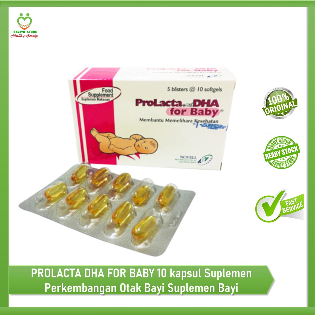 PROLACTA DHA FOR BABY PERSTRIP - Suplemen Perkembangan Otak Bayi - Vitamin Otak Anak - Suplemen Bayi