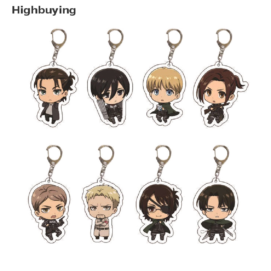 Hbid New Anime Attack on Titan Cosplay Gantungan Kunci Aksesoris Fashion Gantungan Kunci Mobil Tas Liontin Shingeki No Kyojin Key Ring Glory