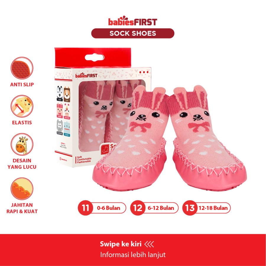 BABIESFIRST Shoe Socks Sepatu Kaos Kaki Bayi  Prewalker Booties Baby