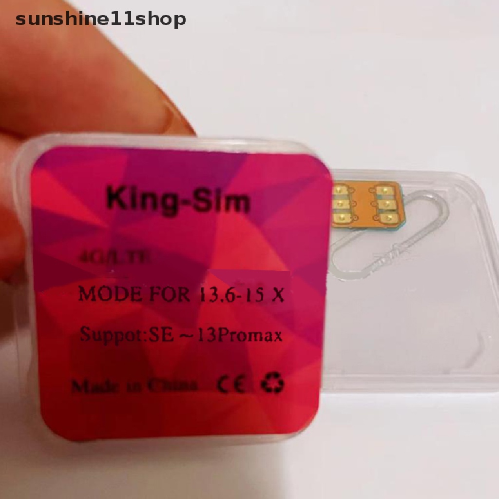 Sho 1Pc King-sim/LTE Stiker Kartu Pembuka Daya Rendah Sinyal Kuat Untuk iphone6 /7 /8/X/XS/XR/XSMAX /11 /12 /13PM N