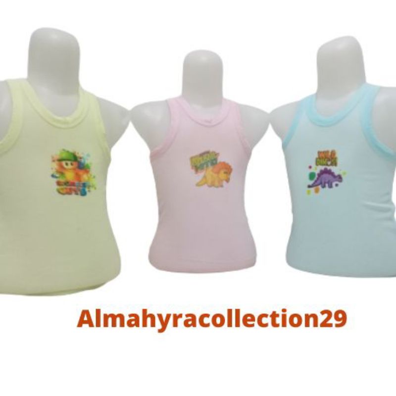 singlet motif karakter / singlet motif sablon / kaos dalam anak / kaos kutang anak