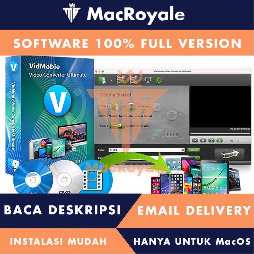 [MacOS] VidMobie Video Converter Ultimate Full Version Lifetime Full Garansi