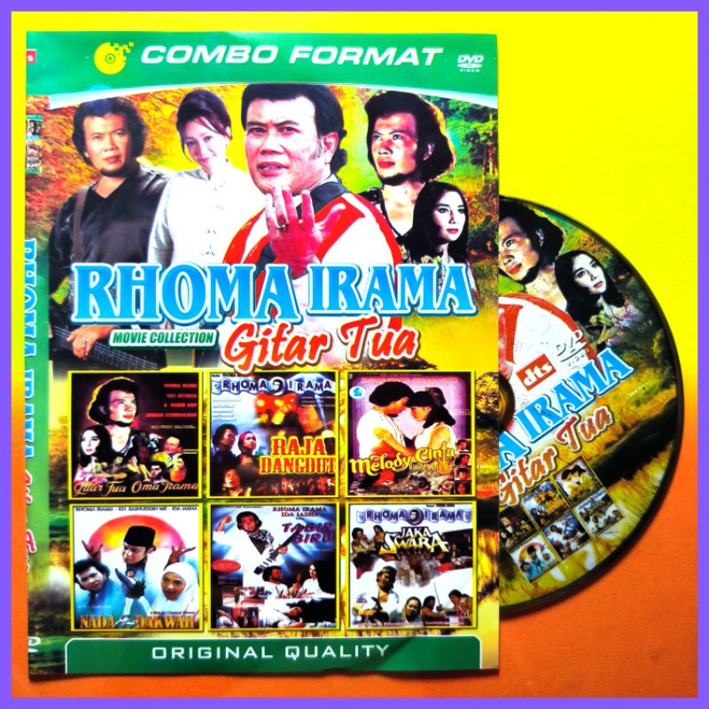 Kaset Film Aksi Indonesia Jadul Lawas Koleksi Rhoma Irama Pilihan Gitar Tua Terbaik.