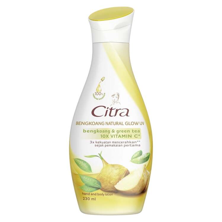 Citra Hand and Body Lotion Bengkoang Natural Glow UV 210ml Twinpack