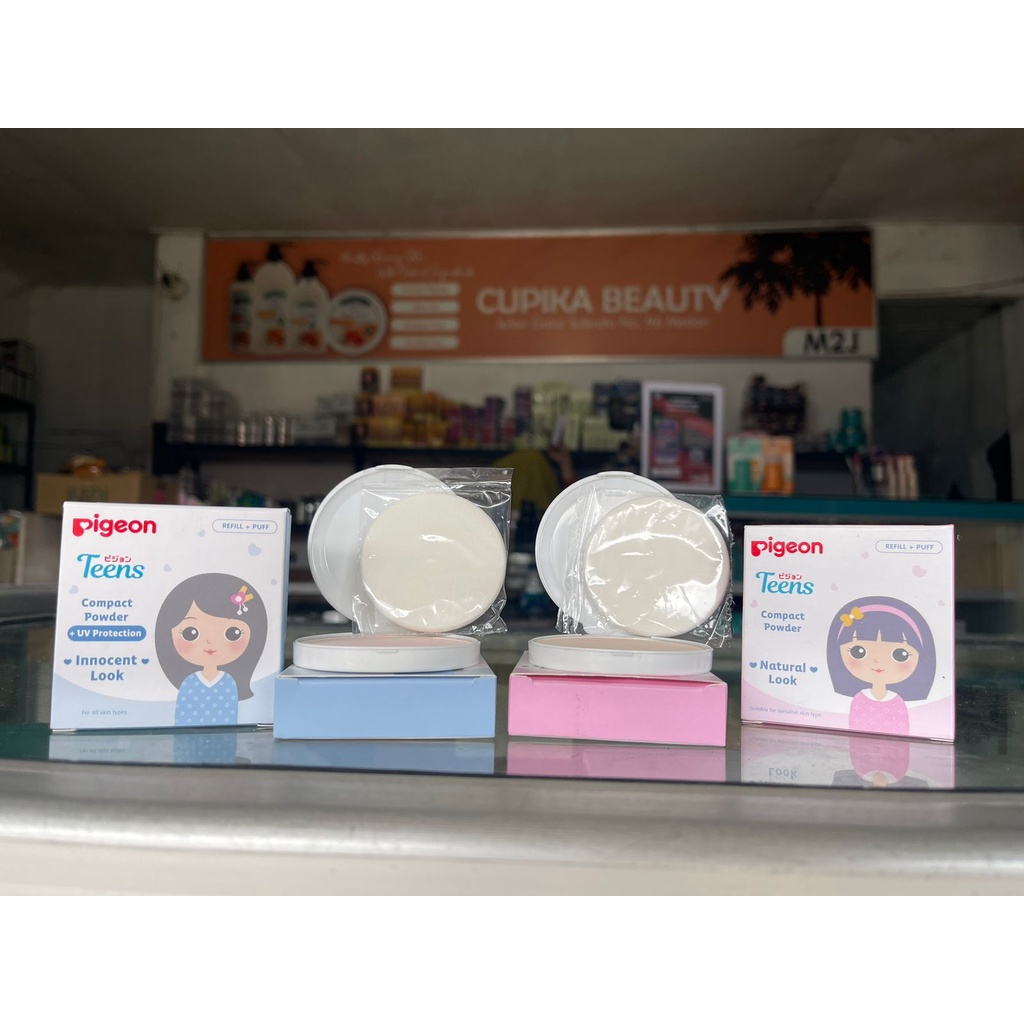 &lt;ui,x&gt; [ refill ] pigeon compact powder Refill + buff | PIGEON Teens Compact Powder + UV Protection refill / Bedak Padat Remaja