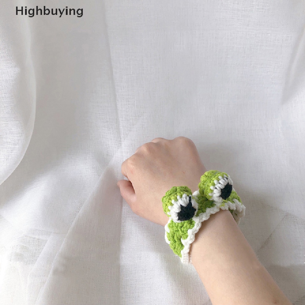 Hbid Lucu Wol Buatan Tangan Hewan Gelang Knitg Crochet Telinga Kelinci Wortel Katak Gelang Fashion Perhiasan Untuk Siswa Menenun Tangan Tali Glory