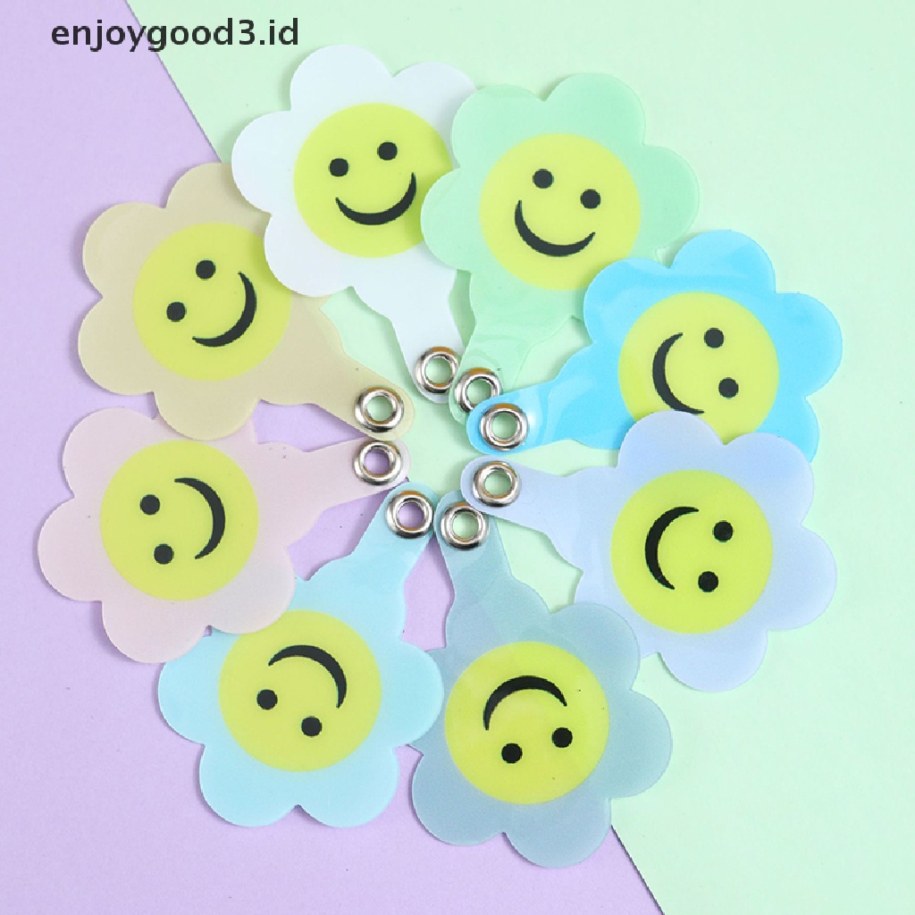 【 Rready Stock 】 Universal Mobile Phone Cute Smiley Face Fixed Connection Gasket Mobile Phone Lanyard Card Gasket Phone Hanging Cord Accessories （ ID ）