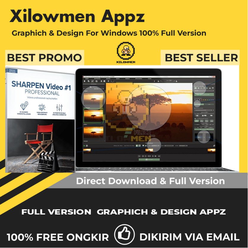 [Full Version] Franzis SHARPEN Video #1 Professional Pro Design Graphics Lifetime Win OS