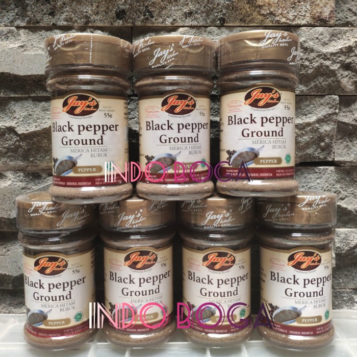 

jays black pepper ground 55gr / black pepper powder / lada hitam bubuk