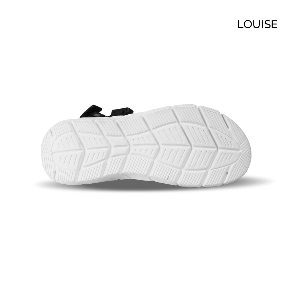 Sepatu Sandal Travel Pria Louise Black White