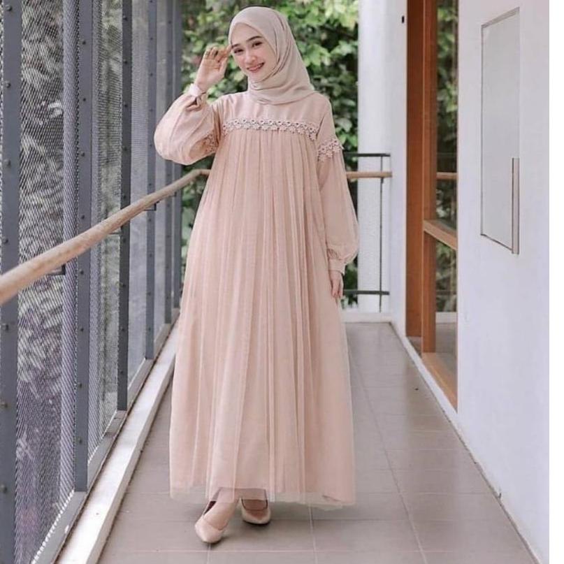 ➩ XC - Maxi Nuraini / Couple Nuraini / Maxi ZOYA / Dress Maxi Tile / Gamis Muslim Terbaru ◙