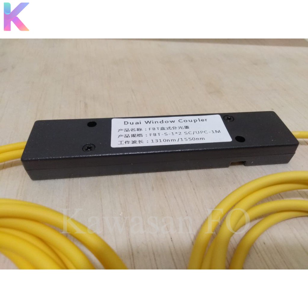 Passive Splitter  1:2 SC UPC / Pasif Spliter 1:2 Mini Modular SC UPC Fiber optik FTTH