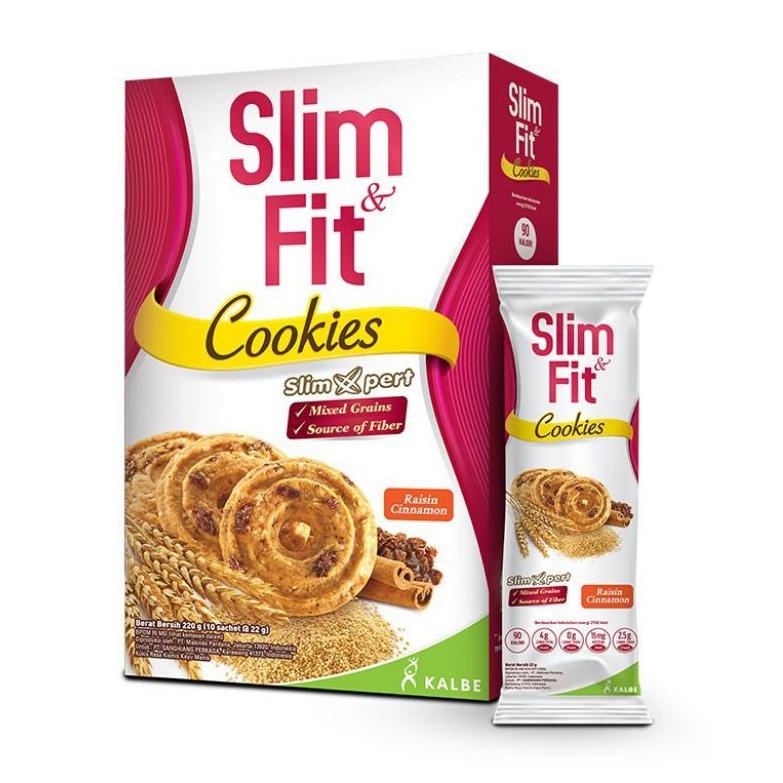 

fca31 Slimfit slim & fit Slim and Fit cookies dark chocolate raisin cinamon DIET (10x22 gram) Promoku
