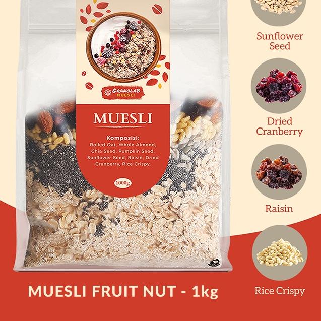 

❉ Muesli Fruit and Seed 1 kg - Granolab Muesli ♪