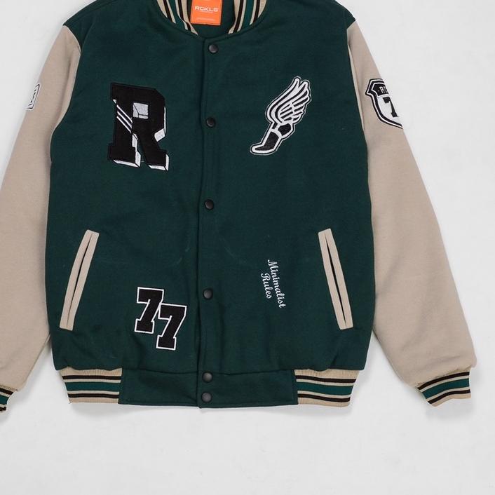 ♔ RCKLS. Jaket Varsity green ♀