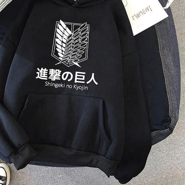 ◊ SWEATER HOODIE JAKET SINGEKI OVERSIZE SIZE M. | HOODIE OVERSIZE ANIME KYOJIN SINGEKI ✤