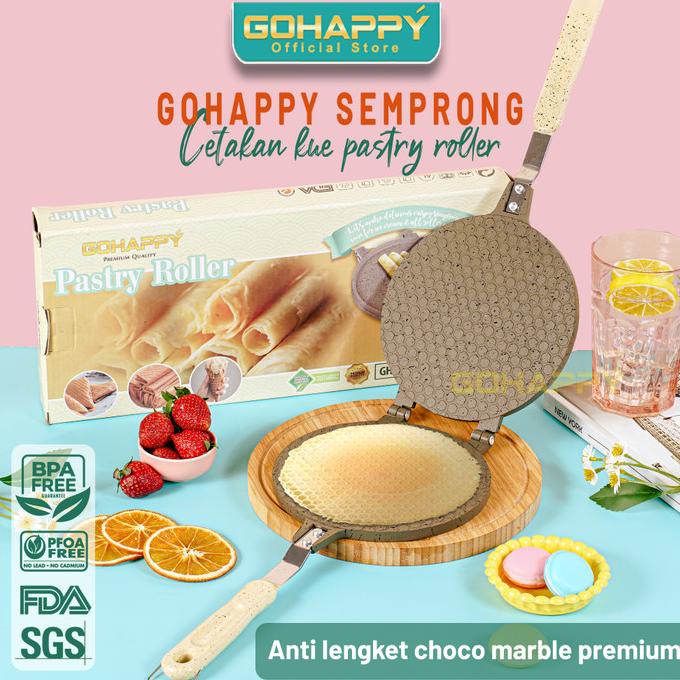 Cetakan Kue Semprong Kapit Egg Rol sapik Dampit Anti Lengket - Pastry