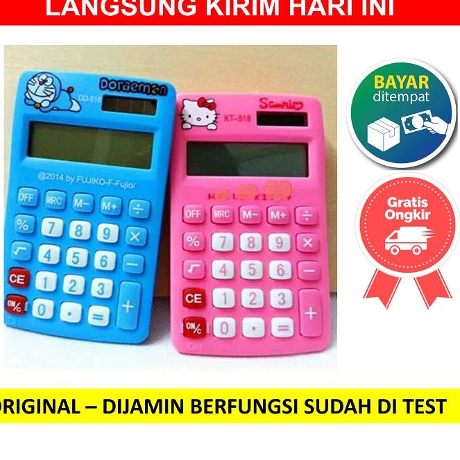 

O85 KALKULATOR KARAKTER DORAEMON CALCULATOR LUCU UNIK MINI DORA EMON HELLOKITTY HELLO KITTY HELO KITY KITTI BARU SPESIAL ♗