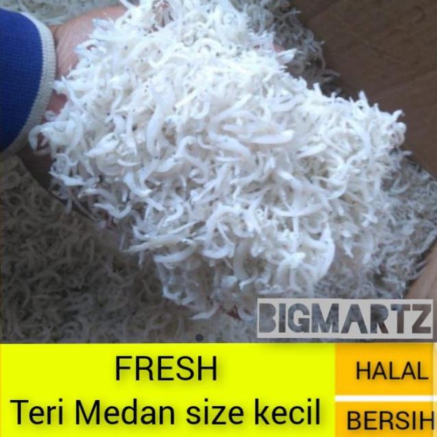 

➥ Teri nasi medan super export / ikan asin teri nasi medan kecil / teri Medan bersih halus ♛