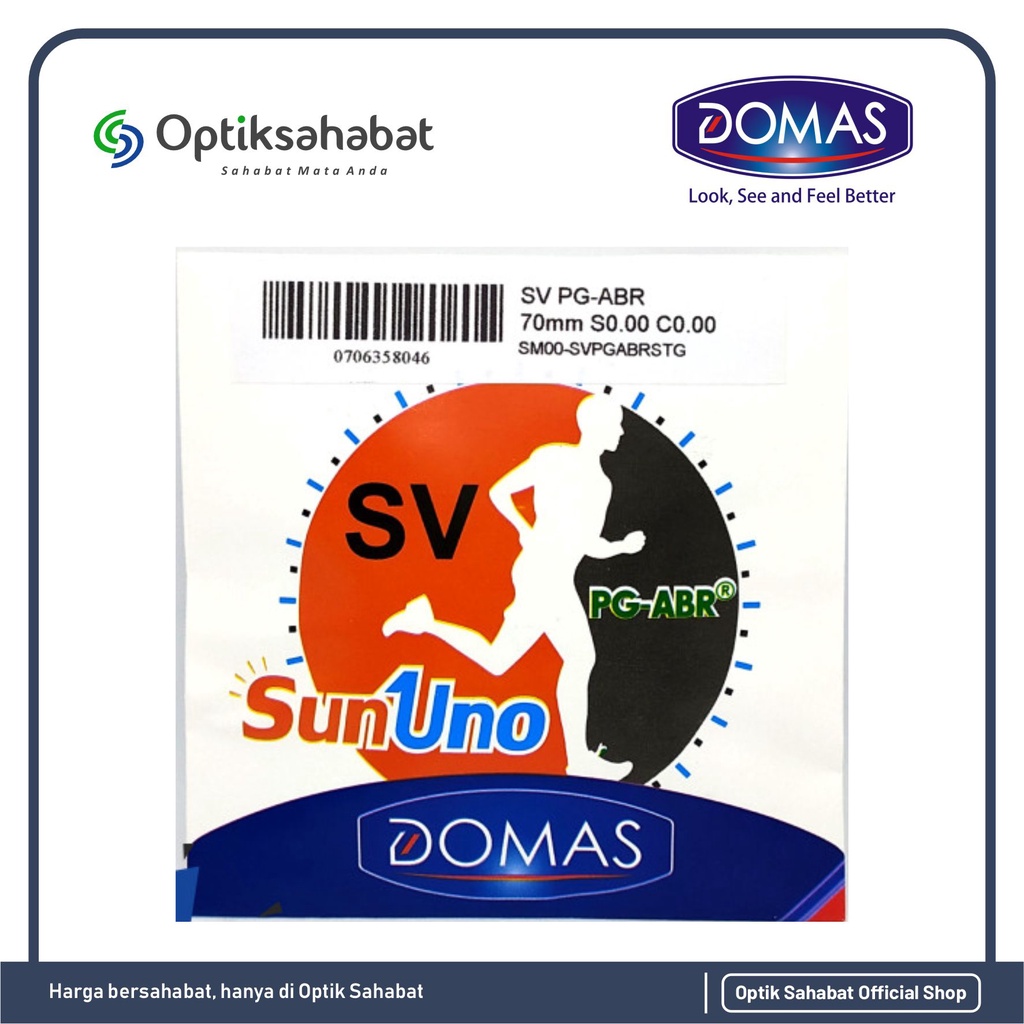 Lensa Bluechromic SunUno DOMAS  (Photochromic + Blue Ray)