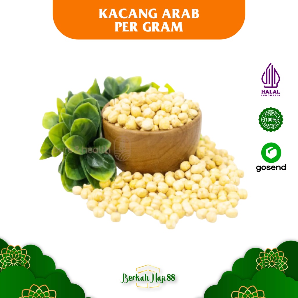 

Kacang arab panggang 1KG Original Oleh-oleh haji & Umroh