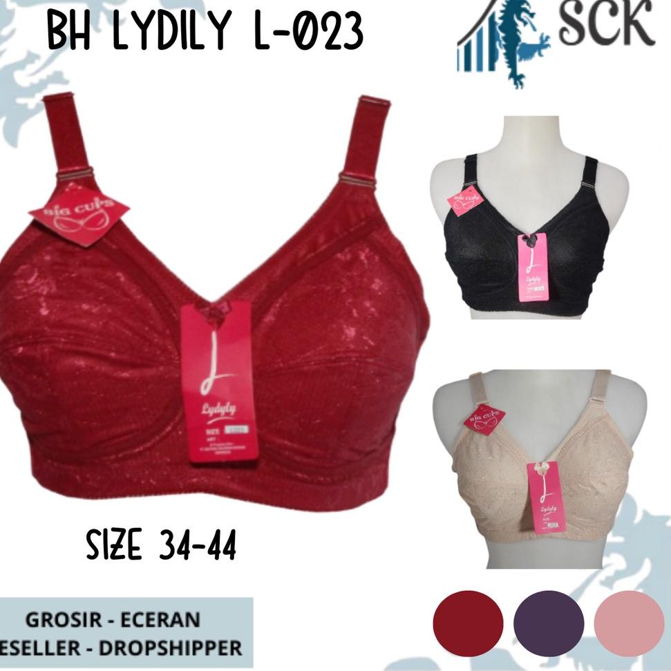 Termurah BH LYDYLY L-023 / Bra LYDYLY Katun Bra L 023 Tidak Kawat 2 Ukuran 34-44 - sckmenwear GROSIR